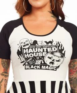 New Arrivals And Restocks Sourpuss Raglan Dress In Haunted House Design 9 New Arrivals And Restocks Sourpuss Raglan Dress In Haunted House Design
