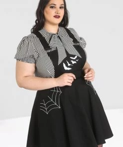 Hell Bunny Miss Muffet Pinafore Dress Clothing 10 Hell Bunny Miss Muffet Pinafore Dress Clothing