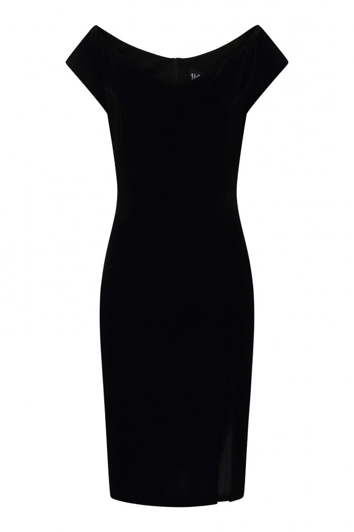 Winter Hell Bunny Film Noir Stretch Velvet Pencil Dress Red Carpet Glamour 3 Winter Hell Bunny Film Noir Stretch Velvet Pencil Dress Red Carpet Glamour