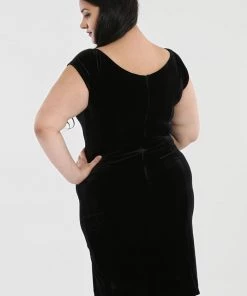 Winter Hell Bunny Film Noir Stretch Velvet Pencil Dress Red Carpet Glamour 18 Winter Hell Bunny Film Noir Stretch Velvet Pencil Dress Red Carpet Glamour