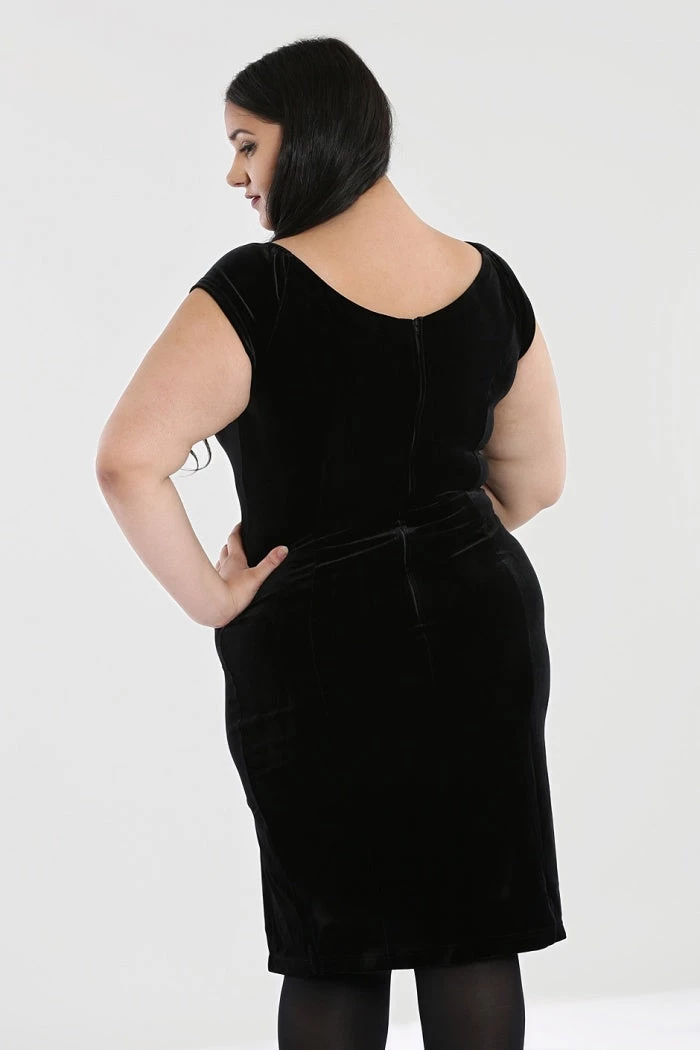 Winter Hell Bunny Film Noir Stretch Velvet Pencil Dress Red Carpet Glamour 9 Winter Hell Bunny Film Noir Stretch Velvet Pencil Dress Red Carpet Glamour