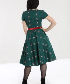 Winter Hell Bunny Beth 50's Dress In Christmas Print
