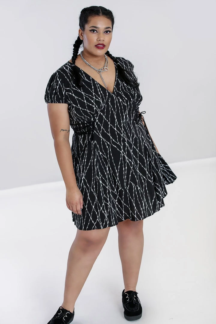 Clothing Hell Bunny Barbed Wire Mini Dress 6 Clothing Hell Bunny Barbed Wire Mini Dress