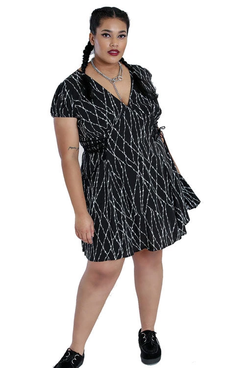 Clothing Hell Bunny Barbed Wire Mini Dress 1 Clothing Hell Bunny Barbed Wire Mini Dress