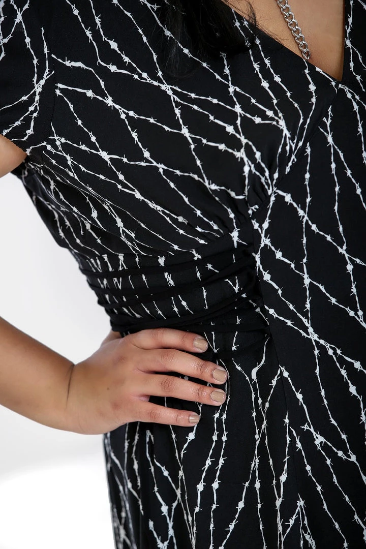 Clothing Hell Bunny Barbed Wire Mini Dress 8 Clothing Hell Bunny Barbed Wire Mini Dress