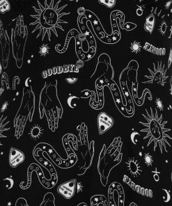 Hell Bunny Hello Goodbye Dress Maxi Ouija Halloween Print Winter