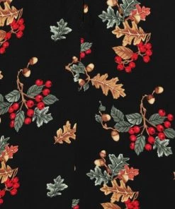 Clothing Hell Bunny Aurelia Mid Dress Autumn Fall Acorn Print 23 Clothing Hell Bunny Aurelia Mid Dress Autumn Fall Acorn Print