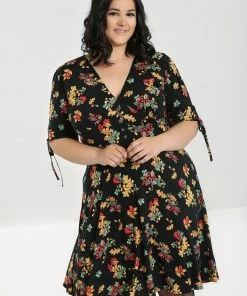 Clothing Hell Bunny Aurelia Mid Dress Autumn Fall Acorn Print 24 Clothing Hell Bunny Aurelia Mid Dress Autumn Fall Acorn Print