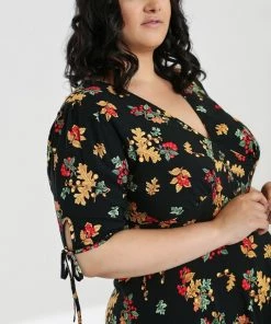 Clothing Hell Bunny Aurelia Mid Dress Autumn Fall Acorn Print 26 Clothing Hell Bunny Aurelia Mid Dress Autumn Fall Acorn Print