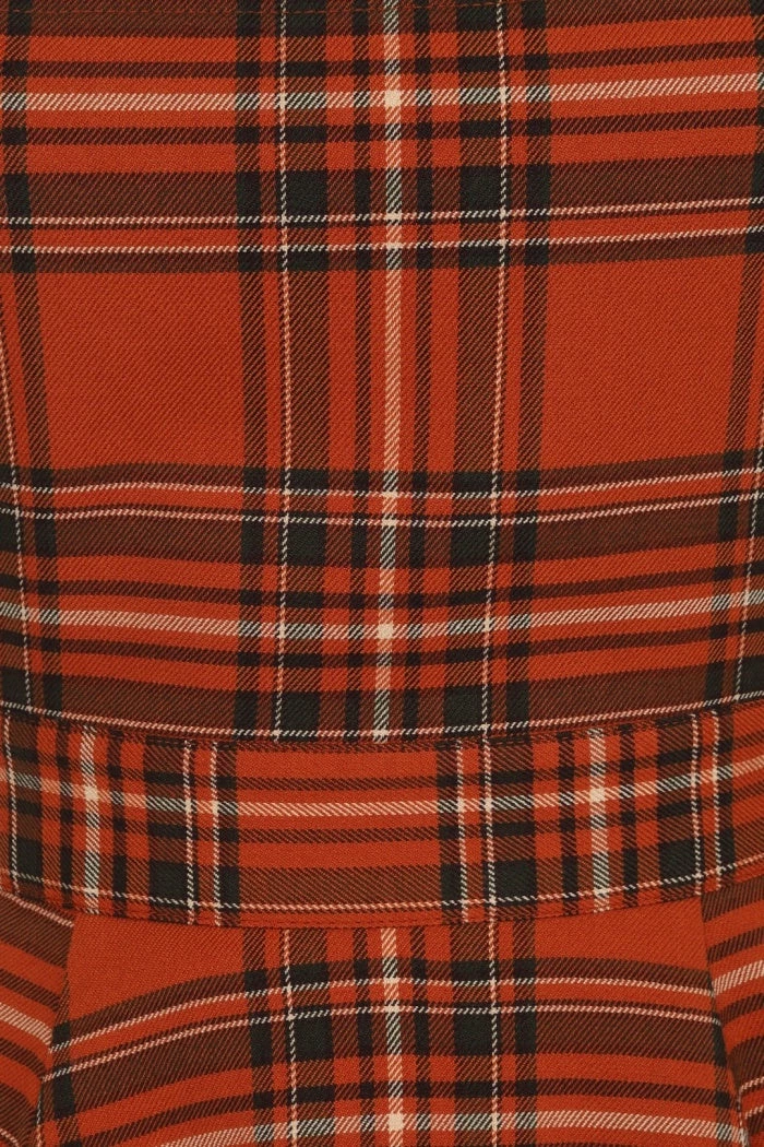 Hell Bunny Tawny Pinafore Dress Rich Brown Tartan 11 Hell Bunny Tawny Pinafore Dress Rich Brown Tartan