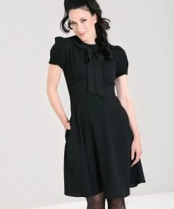 Hell Bunny Catherine Mid Dress In Classic Black New Arrivals And Restocks