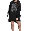 Hell Bunny Medusa Oversized Hoodie Dress Loungewear Collection