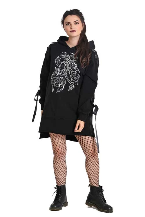 Hell Bunny Medusa Oversized Hoodie Dress Loungewear Collection 1 Hell Bunny Medusa Oversized Hoodie Dress Loungewear Collection
