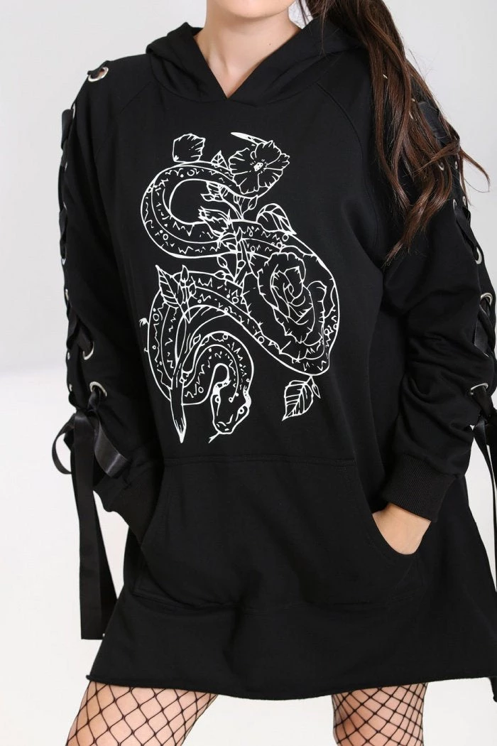 Hell Bunny Medusa Oversized Hoodie Dress Loungewear Collection 5 Hell Bunny Medusa Oversized Hoodie Dress Loungewear Collection