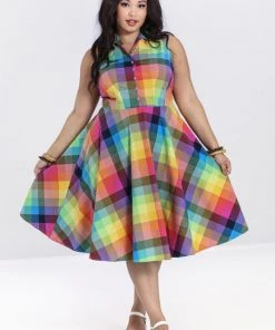 New Arrivals And Restocks Hell Bunny Lucia 50's Dress Sleeveless Rainbow Check Tartan 15 New Arrivals And Restocks Hell Bunny Lucia 50's Dress Sleeveless Rainbow Check Tartan
