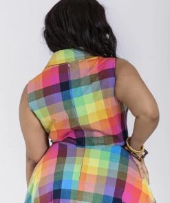 New Arrivals And Restocks Hell Bunny Lucia 50's Dress Sleeveless Rainbow Check Tartan 18 New Arrivals And Restocks Hell Bunny Lucia 50's Dress Sleeveless Rainbow Check Tartan