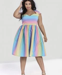 Hell Bunny Halo 50's Dress Pastel Rainbow New Arrivals And Restocks 14 Hell Bunny Halo 50's Dress Pastel Rainbow New Arrivals And Restocks