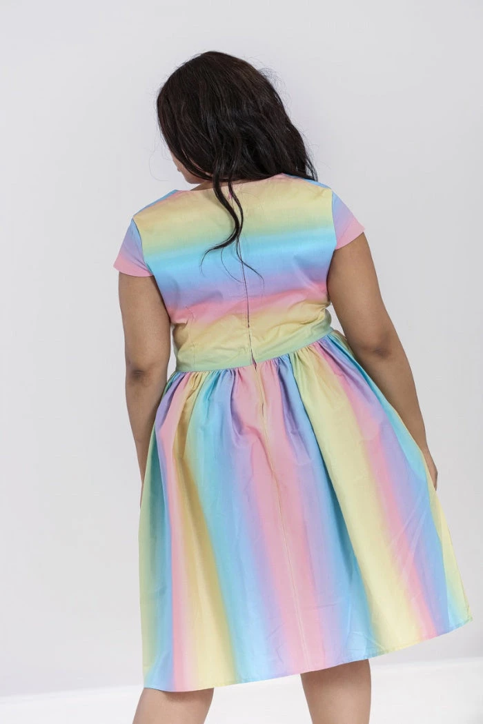 Hell Bunny Halo 50's Dress Pastel Rainbow New Arrivals And Restocks 8 Hell Bunny Halo 50's Dress Pastel Rainbow New Arrivals And Restocks