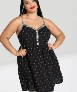 Hell Bunny Ribcage Babydoll Dress Ribcage Hearts With Stripe Detail New Arrivals And Restocks