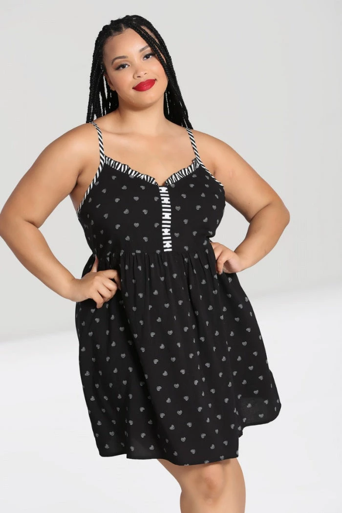 Hell Bunny Ribcage Babydoll Dress Ribcage Hearts With Stripe Detail New Arrivals And Restocks 2 Hell Bunny Ribcage Babydoll Dress Ribcage Hearts With Stripe Detail New Arrivals And Restocks