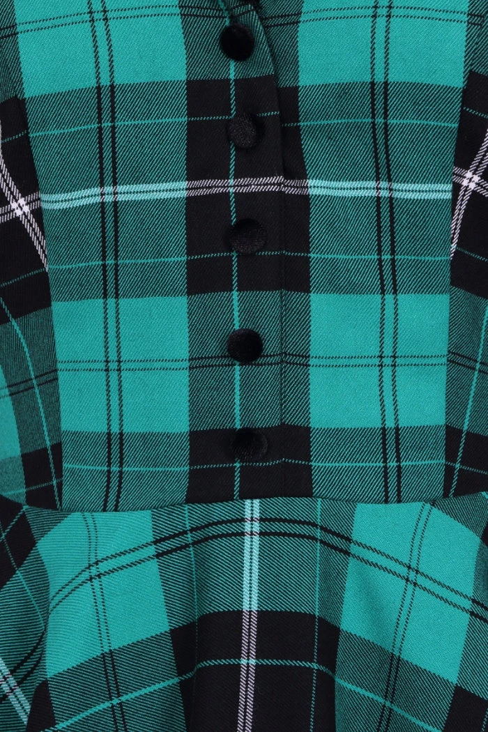 New Arrivals And Restocks Hell Bunny Beryl Mid Dress 3/4 Sleeves Black And Green Tartan 13 New Arrivals And Restocks Hell Bunny Beryl Mid Dress 3/4 Sleeves Black And Green Tartan