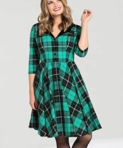 New Arrivals And Restocks Hell Bunny Beryl Mid Dress 3/4 Sleeves Black And Green Tartan 19 New Arrivals And Restocks Hell Bunny Beryl Mid Dress 3/4 Sleeves Black And Green Tartan