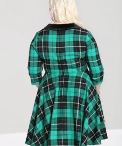 New Arrivals And Restocks Hell Bunny Beryl Mid Dress 3/4 Sleeves Black And Green Tartan 15 New Arrivals And Restocks Hell Bunny Beryl Mid Dress 3/4 Sleeves Black And Green Tartan