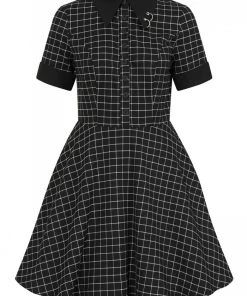 Hell Bunny Tate Mini Dress With Check And Piercing Details Grunge New Arrivals And Restocks 18 Hell Bunny Tate Mini Dress With Check And Piercing Details Grunge New Arrivals And Restocks