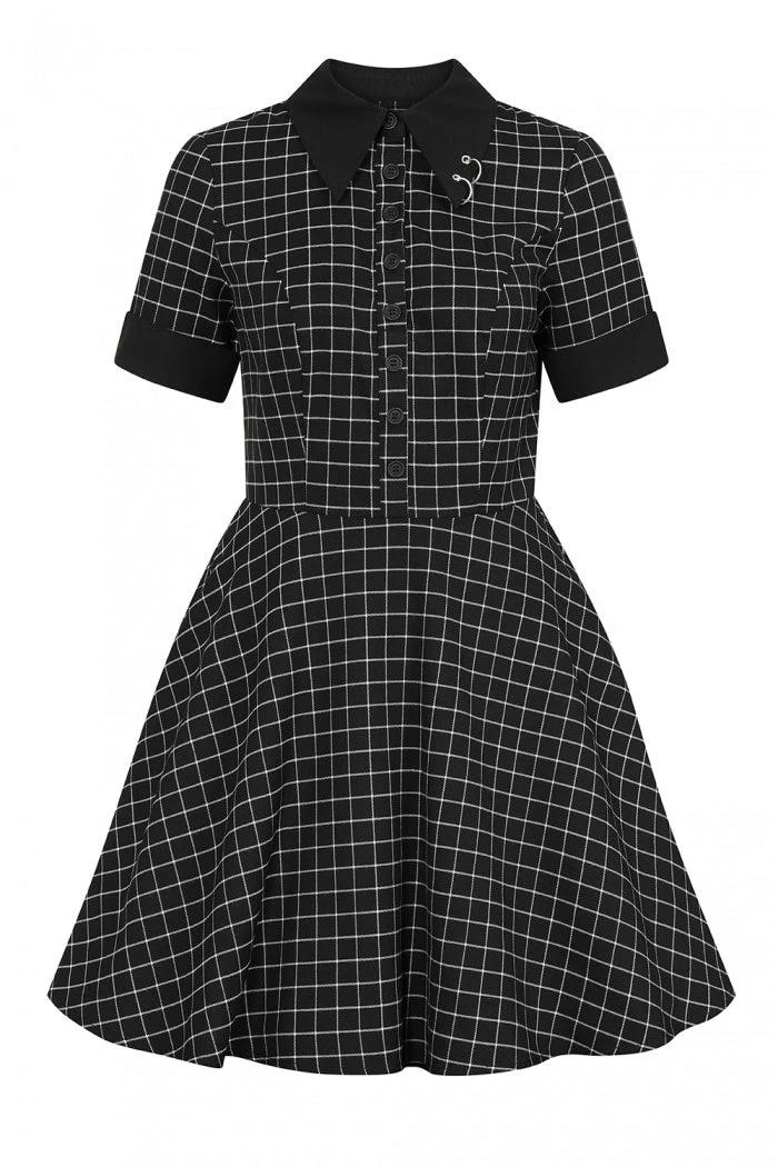 Hell Bunny Tate Mini Dress With Check And Piercing Details Grunge New Arrivals And Restocks 8 Hell Bunny Tate Mini Dress With Check And Piercing Details Grunge New Arrivals And Restocks