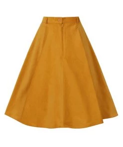 Clothing Hell Bunny Jefferson Skirt In Mustard 17 Clothing Hell Bunny Jefferson Skirt In Mustard