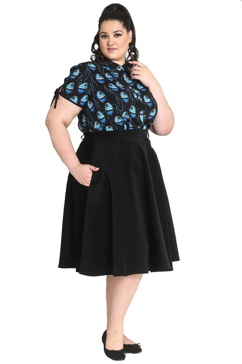 Hell Bunny Jefferson Skirt In Black Clothing 1 Hell Bunny Jefferson Skirt In Black Clothing