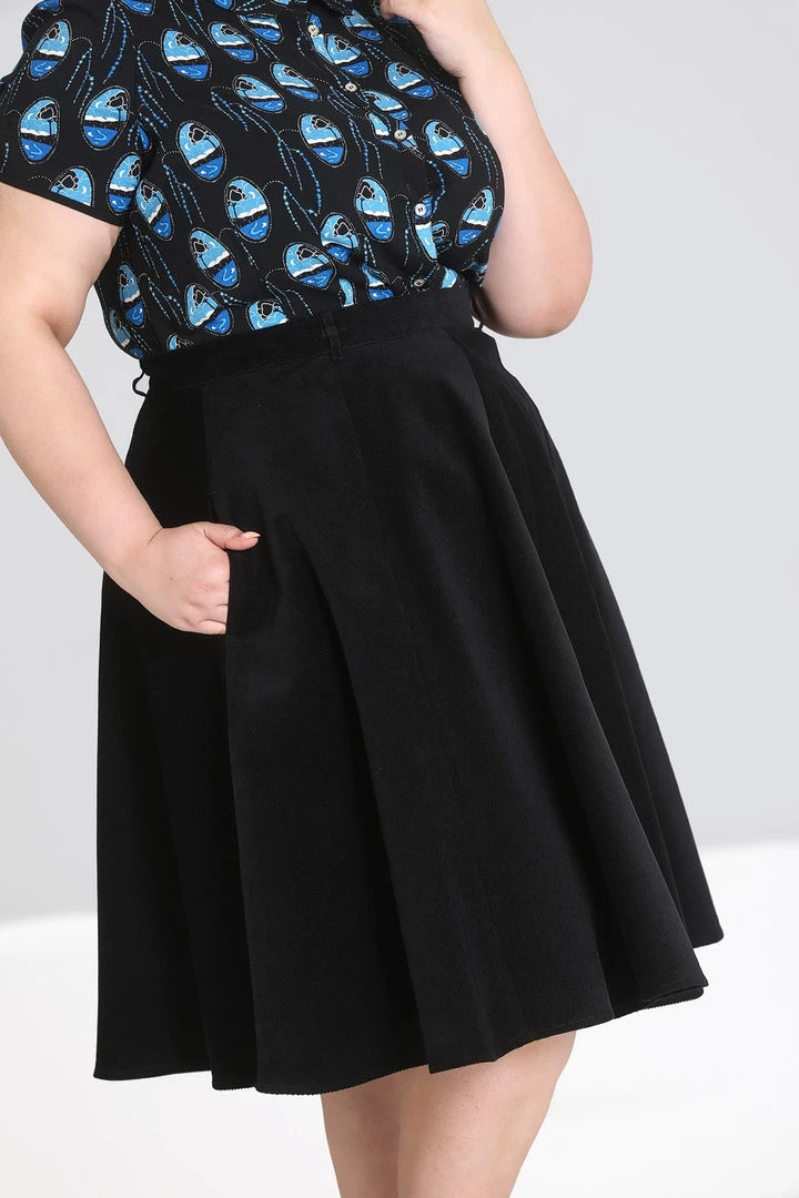 Hell Bunny Jefferson Skirt In Black Clothing 2 Hell Bunny Jefferson Skirt In Black Clothing