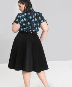 Hell Bunny Jefferson Skirt In Black Clothing 8 Hell Bunny Jefferson Skirt In Black Clothing