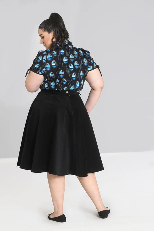 Hell Bunny Jefferson Skirt In Black Clothing 3 Hell Bunny Jefferson Skirt In Black Clothing