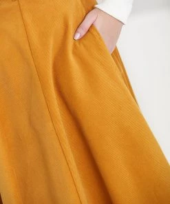 Clothing Hell Bunny Jefferson Skirt In Mustard 15 Clothing Hell Bunny Jefferson Skirt In Mustard