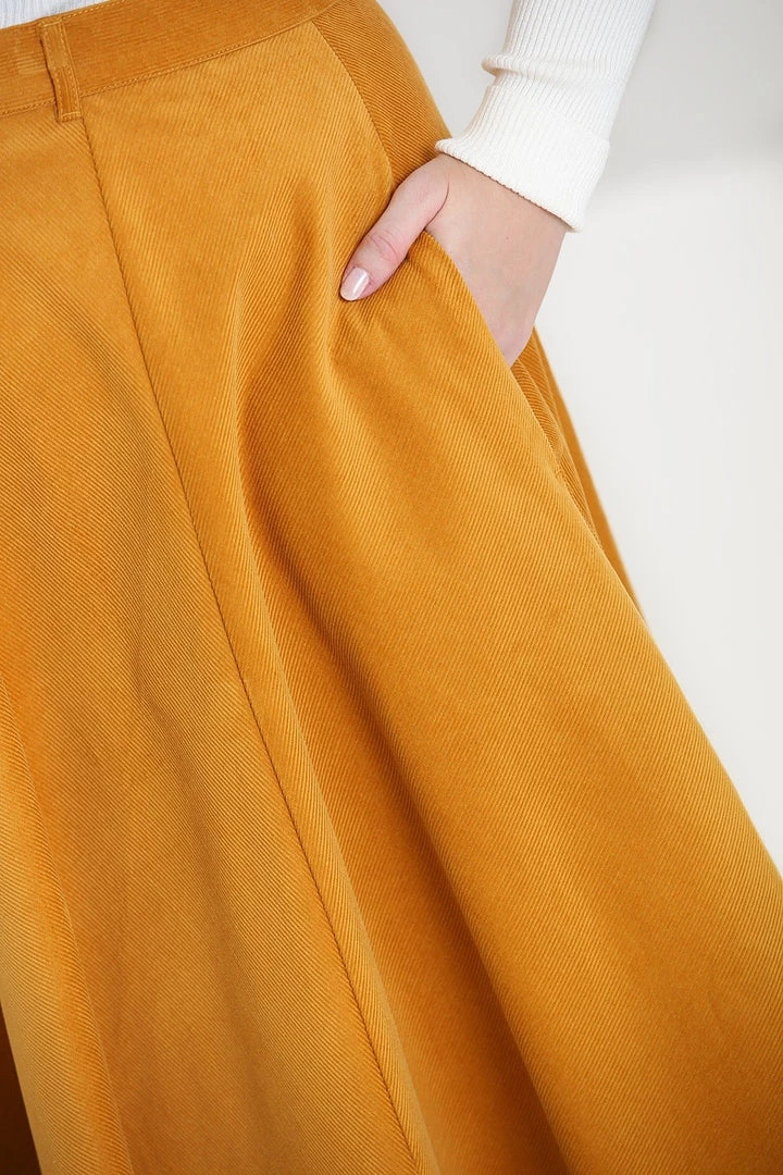 Clothing Hell Bunny Jefferson Skirt In Mustard 6 Clothing Hell Bunny Jefferson Skirt In Mustard