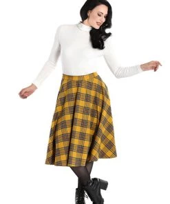 Winter Hell Bunny Dijon 50's Skirt
