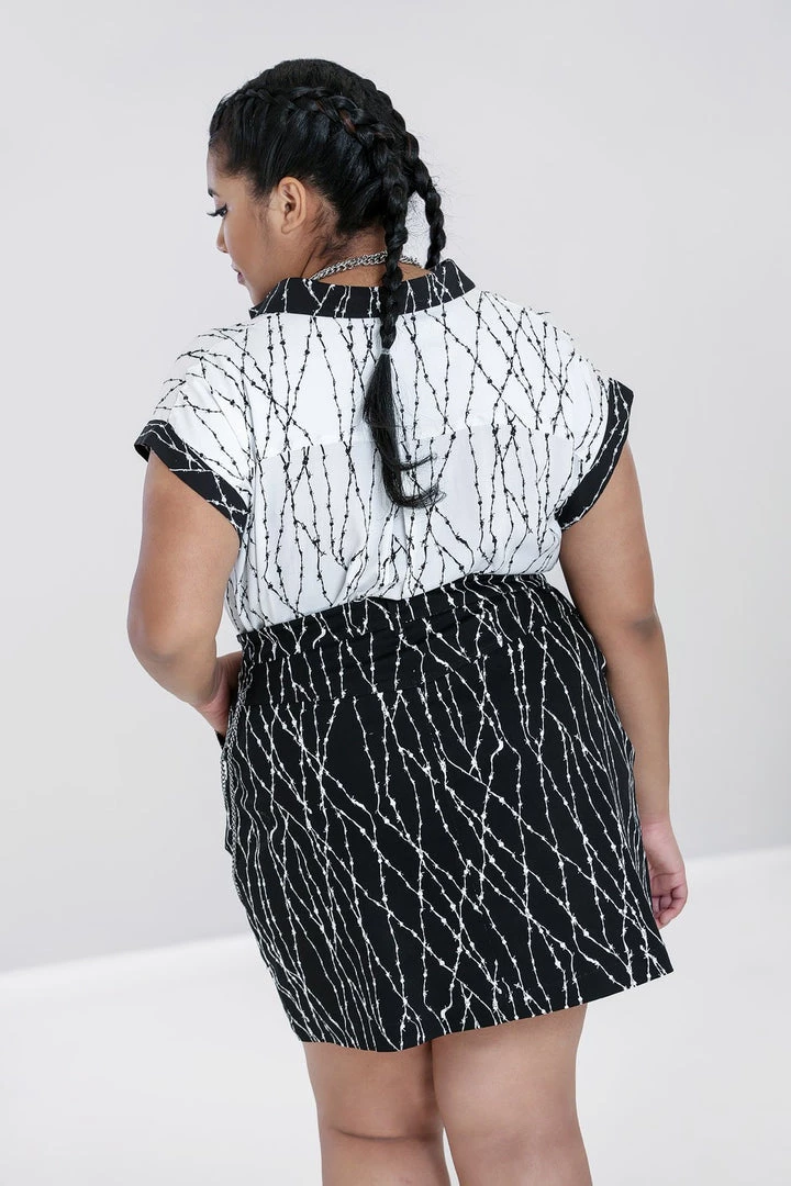 Hell Bunny Barbed Wire Mini Skirt Clothing 9 Hell Bunny Barbed Wire Mini Skirt Clothing