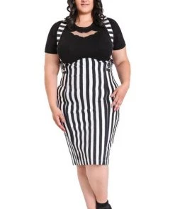 Hell Bunny Otho Pinafore Wiggle Skirt