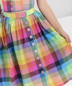 Hell Bunny Lucia 50's Skirt Rainbow Check Tartan New Arrivals And Restocks 13 Hell Bunny Lucia 50's Skirt Rainbow Check Tartan New Arrivals And Restocks