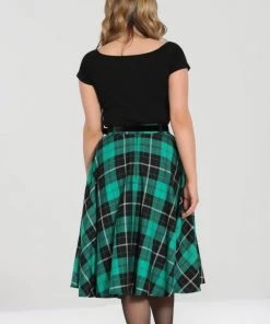 New Arrivals And Restocks Hell Bunny Beryl Skirt Black And Green Tartan With A Belt 16 New Arrivals And Restocks Hell Bunny Beryl Skirt Black And Green Tartan With A Belt