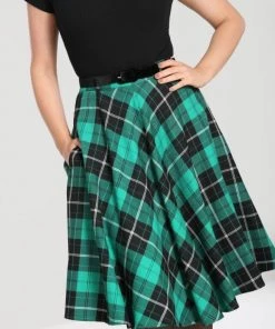 New Arrivals And Restocks Hell Bunny Beryl Skirt Black And Green Tartan With A Belt 17 New Arrivals And Restocks Hell Bunny Beryl Skirt Black And Green Tartan With A Belt