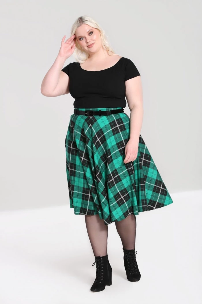 New Arrivals And Restocks Hell Bunny Beryl Skirt Black And Green Tartan With A Belt 8 New Arrivals And Restocks Hell Bunny Beryl Skirt Black And Green Tartan With A Belt