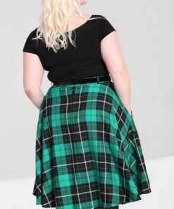 New Arrivals And Restocks Hell Bunny Beryl Skirt Black And Green Tartan With A Belt 19 New Arrivals And Restocks Hell Bunny Beryl Skirt Black And Green Tartan With A Belt