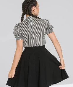Hell Bunny Humbug Blouse In Black And White Clothing 12 Hell Bunny Humbug Blouse In Black And White Clothing