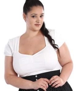 Hell Bunny Mia Top In Ivory New Arrivals And Restocks