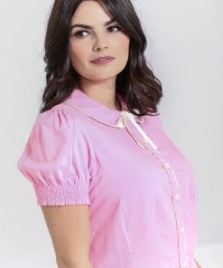 Hell Bunny Calliste Blouse In Pink 10 Hell Bunny Calliste Blouse In Pink