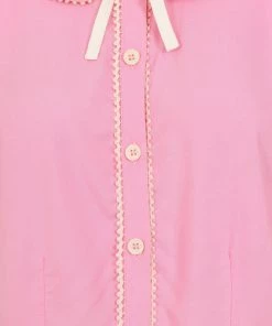 Hell Bunny Calliste Blouse In Pink 13 Hell Bunny Calliste Blouse In Pink