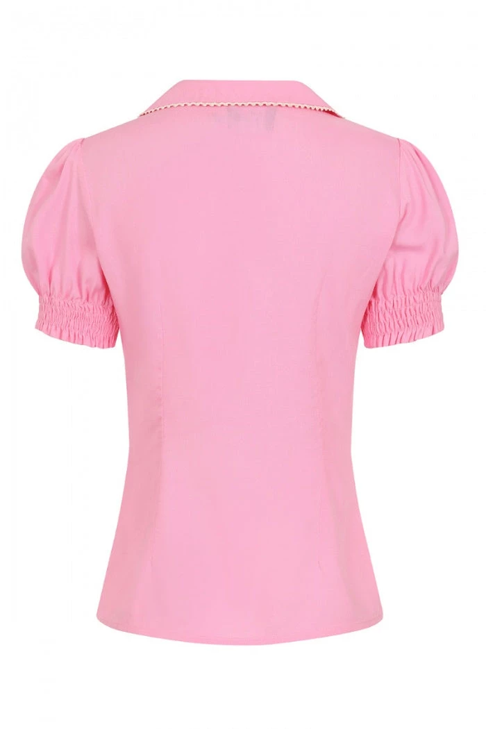 Hell Bunny Calliste Blouse In Pink 7 Hell Bunny Calliste Blouse In Pink