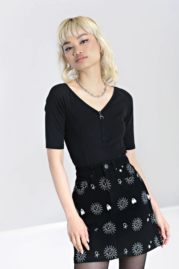 Hell Bunny Ava Top In Black Clothing 2 Hell Bunny Ava Top In Black Clothing